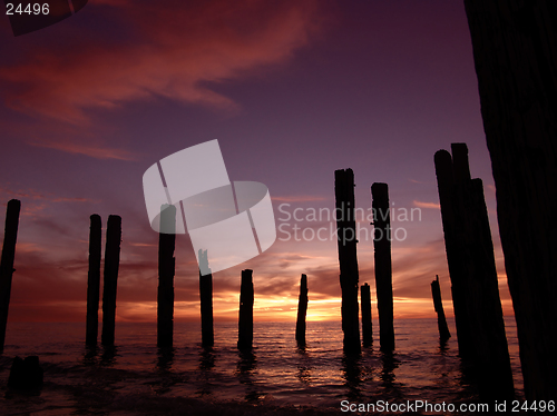 Image of Broken Pier Sunset