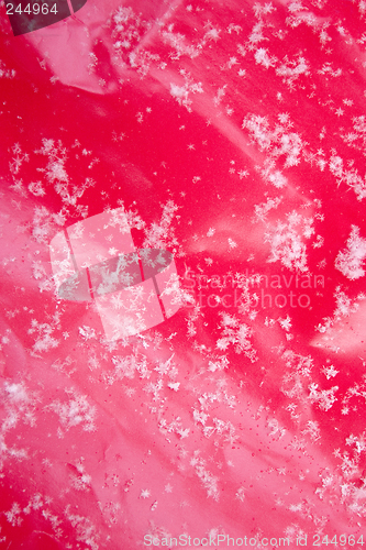 Image of Snowflakes on Red