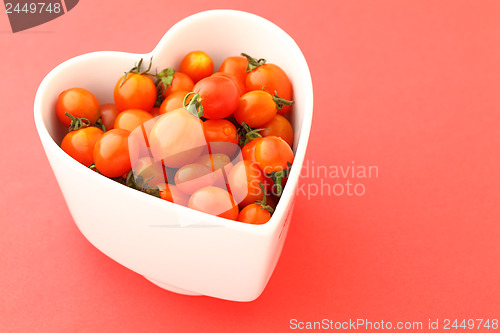 Image of Cherry tomato with love