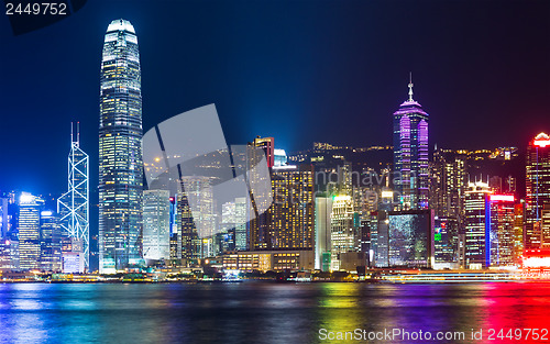 Image of Hong Kong skyline at night