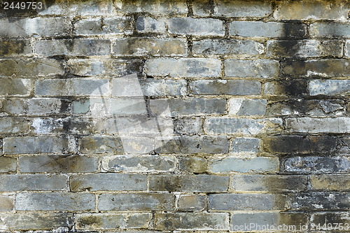 Image of Ancient gray brick wall