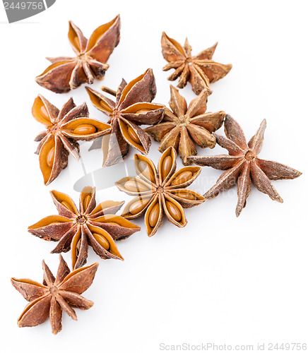 Image of Star anise isolated on white