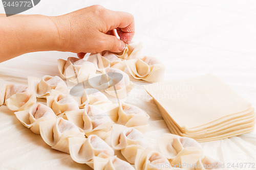 Image of Making of Chinese dumpling