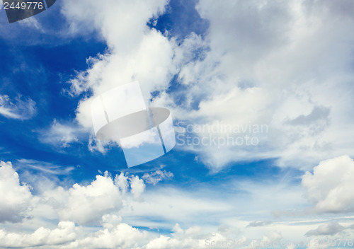 Image of Sunny day cloudscape