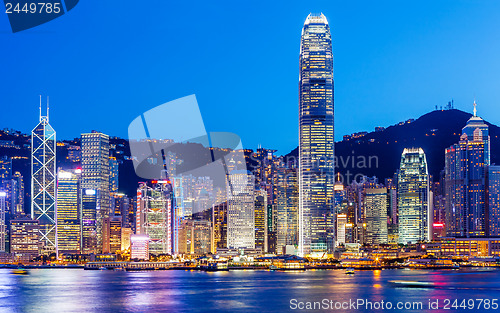 Image of Hong Kong skyline at night