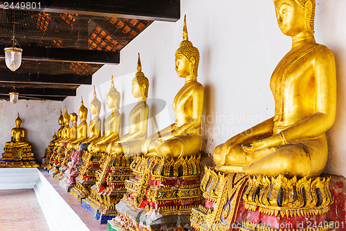 Image of Golden buddha in temple