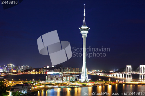 Image of Macau city at night