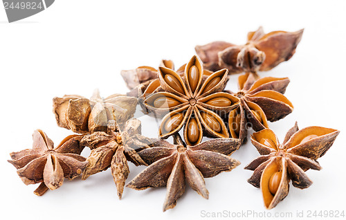 Image of Star anise isolated on white