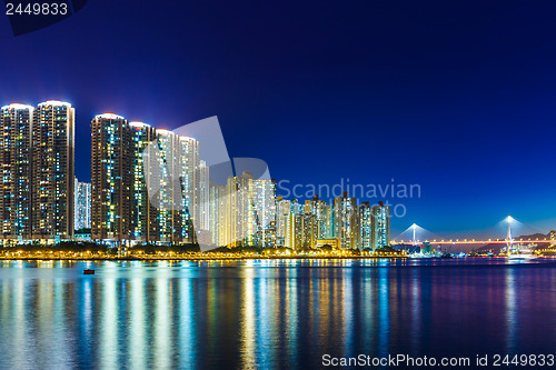 Image of City in Hong Kong at night