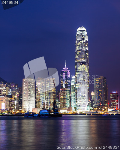 Image of Hong Kong city at night