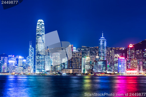 Image of Hong Kong skyline at night
