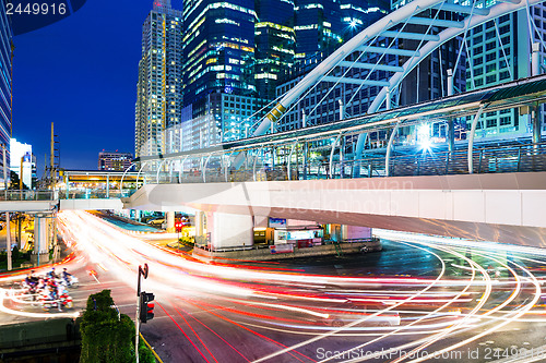 Image of Bangkok city at night