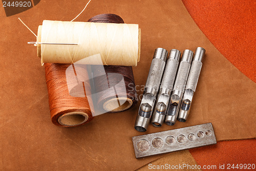 Image of Handmade leather craft equipment