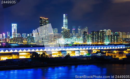 Image of Hong Kong city at night