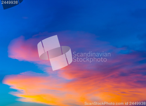 Image of Sunset cloudscape