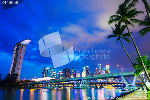 Image of Singapore city skyline