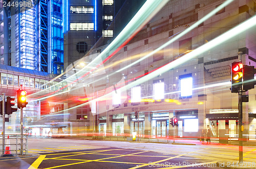 Image of Busy traffic in city
