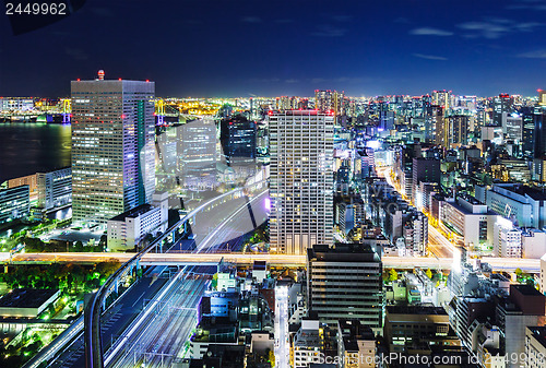 Image of Tokyo cityscape at night