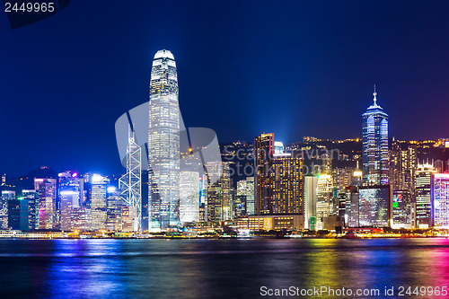 Image of Hong Kong city at night