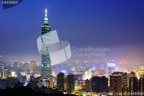 Image of Taipei citsyscape at night