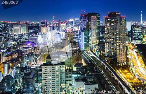 Image of Tokyo city at night