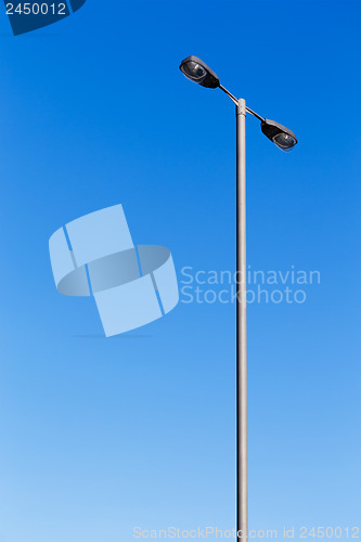 Image of Lighting pole with blue sky