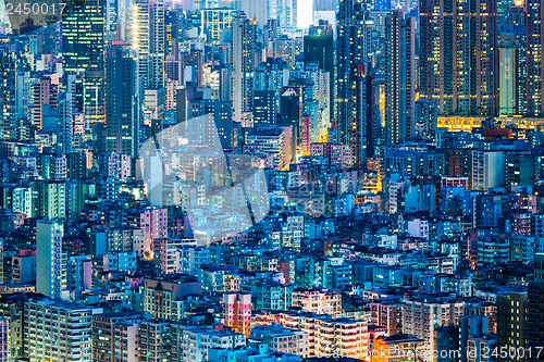 Image of Downtown cityscape in Hong Kong