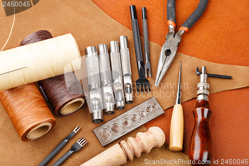 Image of Handmade leather craft tool