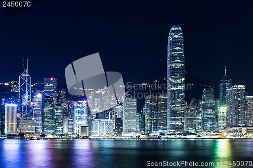 Image of Darkness of Hong Kong skyline