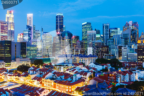 Image of Singapore at night