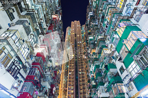 Image of Overpopulated building in Hong Kong 