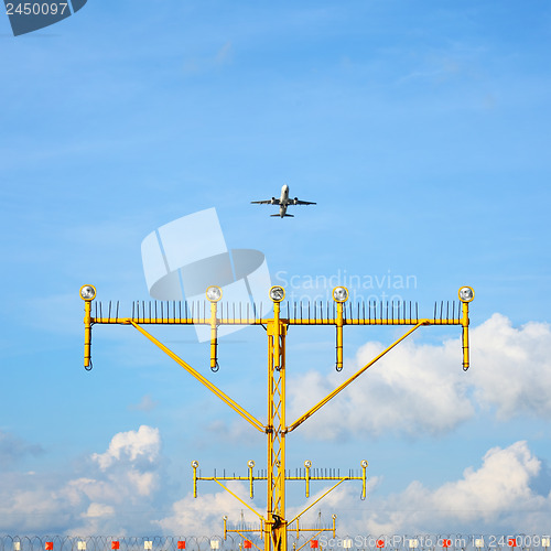 Image of Airport approach landing direction light