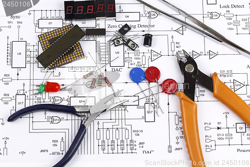 Image of Electronics components