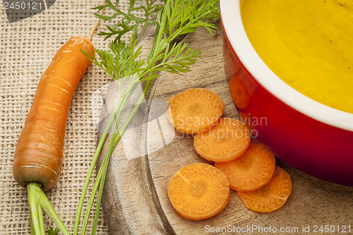 Image of carrot cream soup