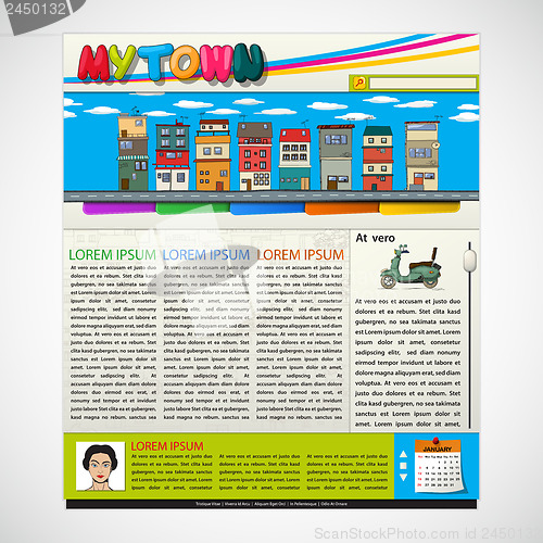 Image of Website, blog template