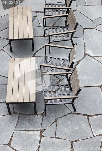 Image of Outdoor cafe after the rain