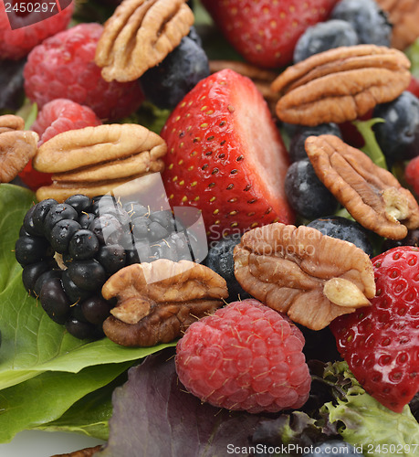 Image of Spring Salad With Berries And Peanuts