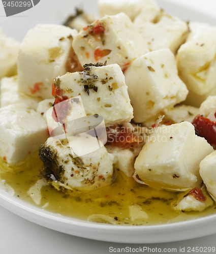 Image of Feta Cheese With  Oil And Herbs