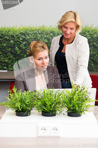 Image of working in a flexible office space