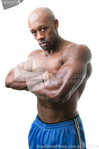 Image of Muscular Man Arms Crossed