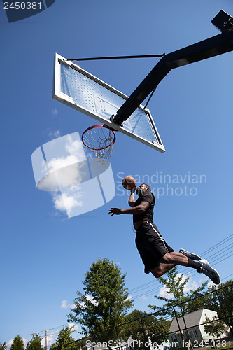 Image of Slam Dunking a Basketball