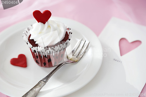 Image of Valentine cupcake