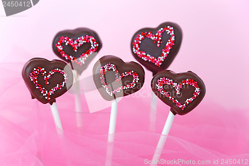 Image of Heart shaped cakepops