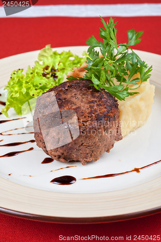 Image of Fried meat steak