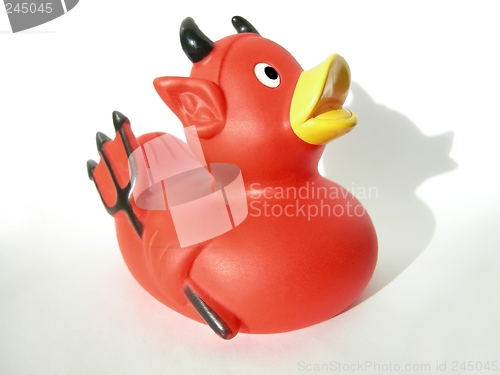 Image of Duck bath toy (devil version)