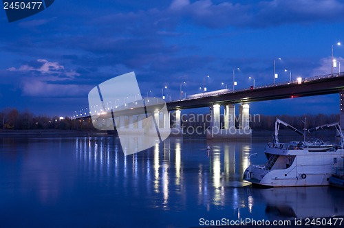 Image of night bridge