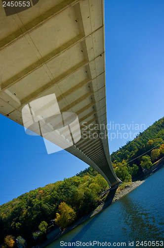 Image of The bridge across the creek, dam Vranov.