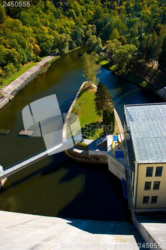 Image of Hydroelectric power dam on the Vranov.