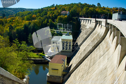 Image of Hydroelectric power dam on the Vranov.