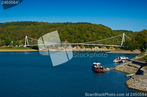 Image of The bridge across the creek, dam Vranov.